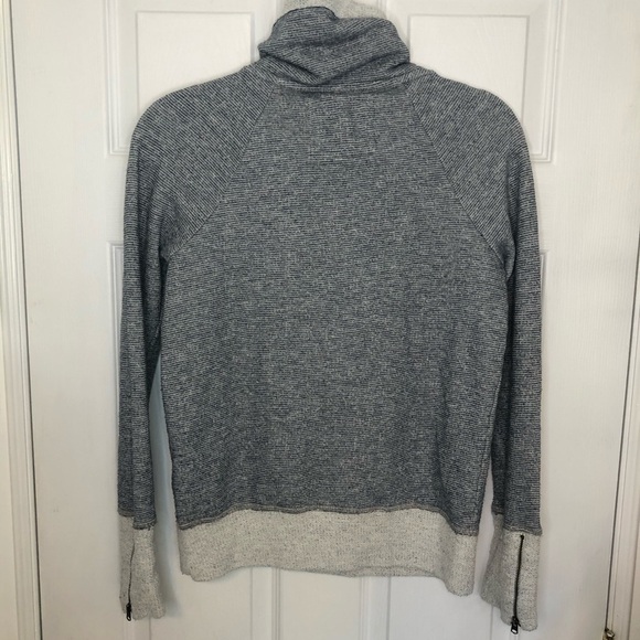 ABERCROMBIE Striped Cowl-neck Cozy Sweater small - Picture 3 of 7